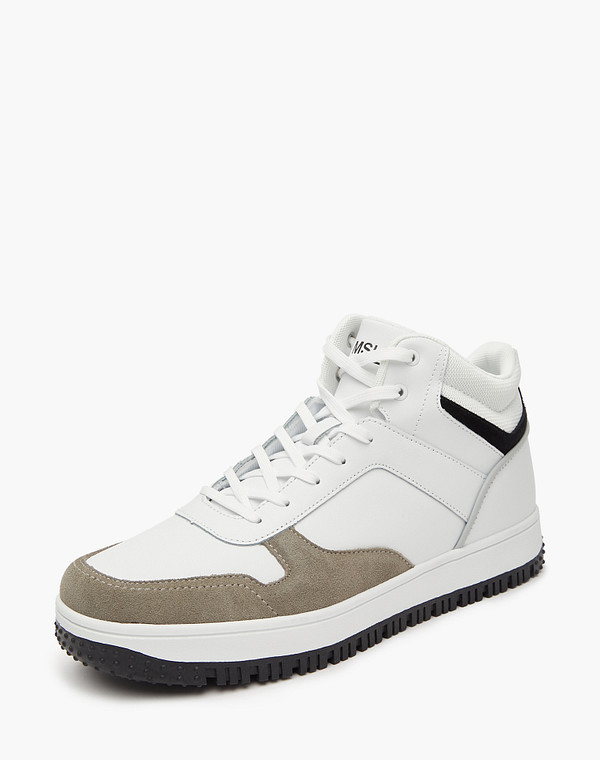 189-321221-0601 Ботинки для активного отдыха мужские кож.спилок-велюр/текстиль бел-серый, Mascotte Lite