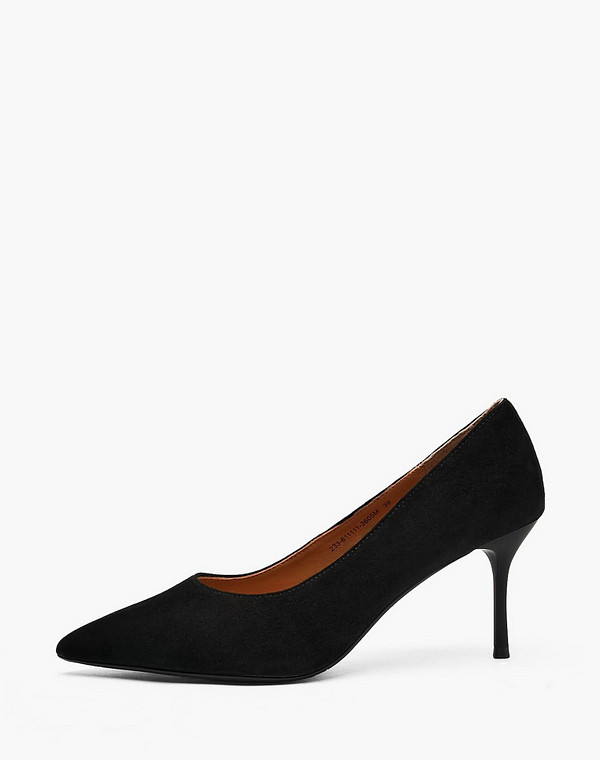 233-611111-3605M Туфли женские велюр/нат.кожа черн, Mascotte