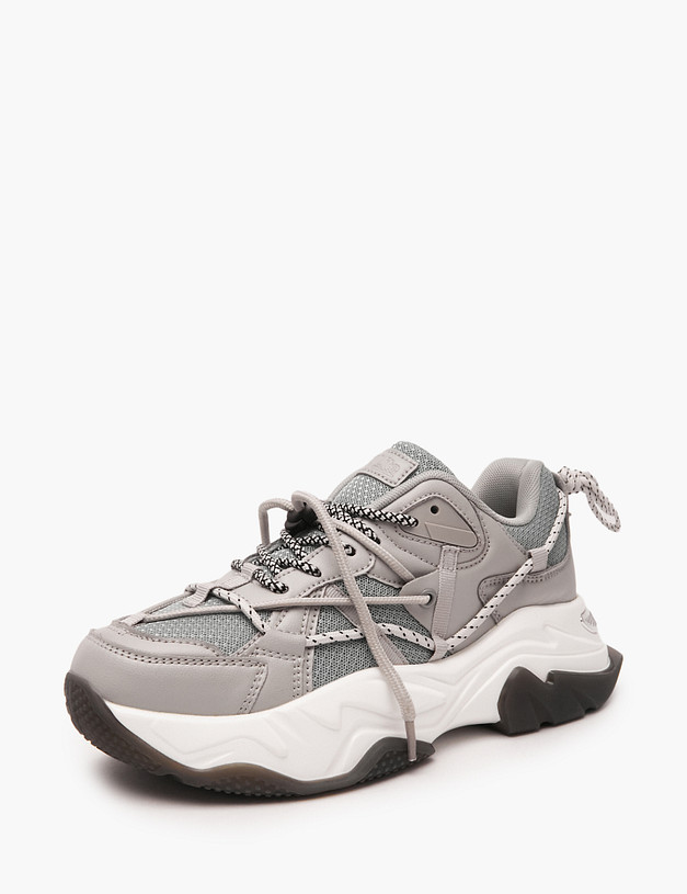 Серые женские кроссовки MASCOTTE 64-111021-0201 | ракурс 2