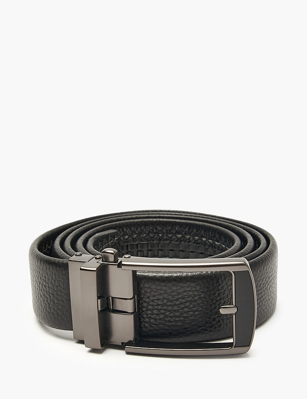 Черный мужской ремень MASCOTTE 727-5202-102 | ракурс 2