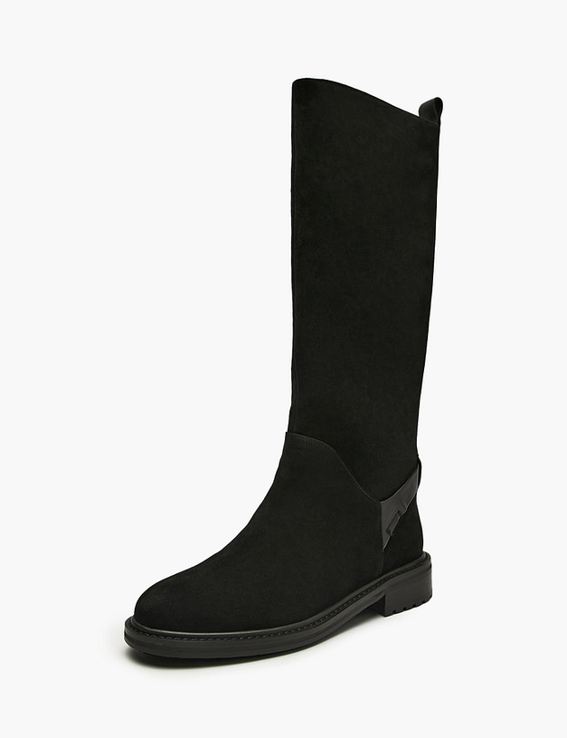 Черные женские зимние сапоги MASCOTTE 175-5282431-3605M | ракурс 2