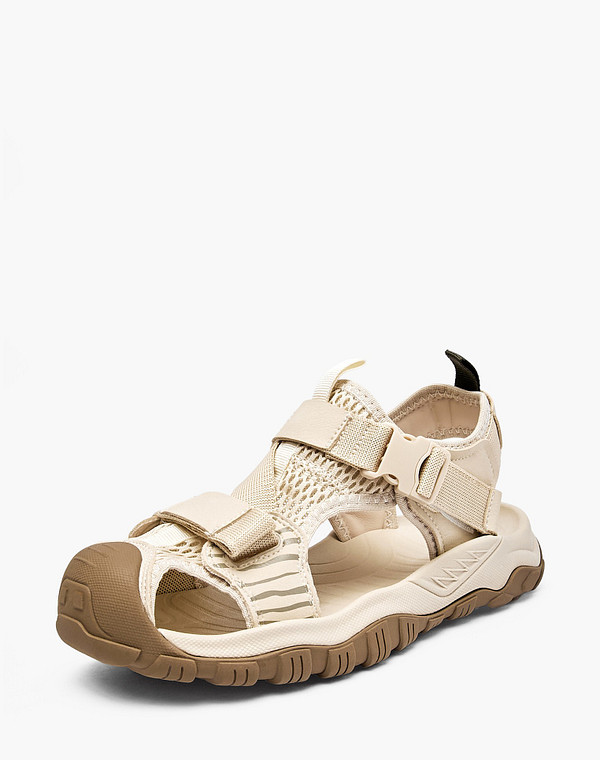 234-617221-0201 Туфли летние мальч./девич. текстиль-и.кожа/текстиль-и.кожа молочн, Mascotte JUNIOR