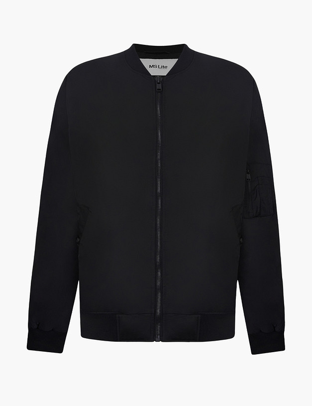 Черный мужской бомбер MASCOTTE 234-3368-2402 | ракурс 8 Черный мужской бомбер MASCOTTE 234-3368-2402 | ракурс 8