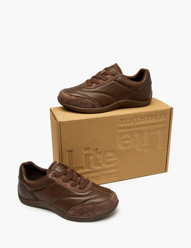Коричневые женские кроссовки MASCOTTE 234-521821-0609 | ракурс 6