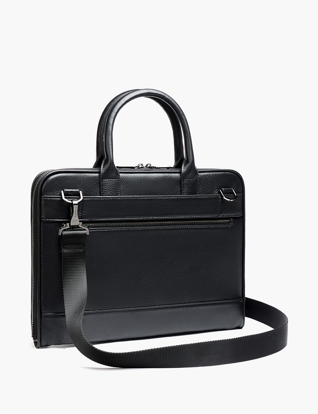 Черный мужской портфель MASCOTTE 622-6115-102 | ракурс 2