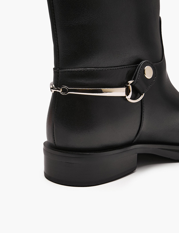 Черные женские зимние сапоги MASCOTTE 384-421031-0102 | ракурс 7