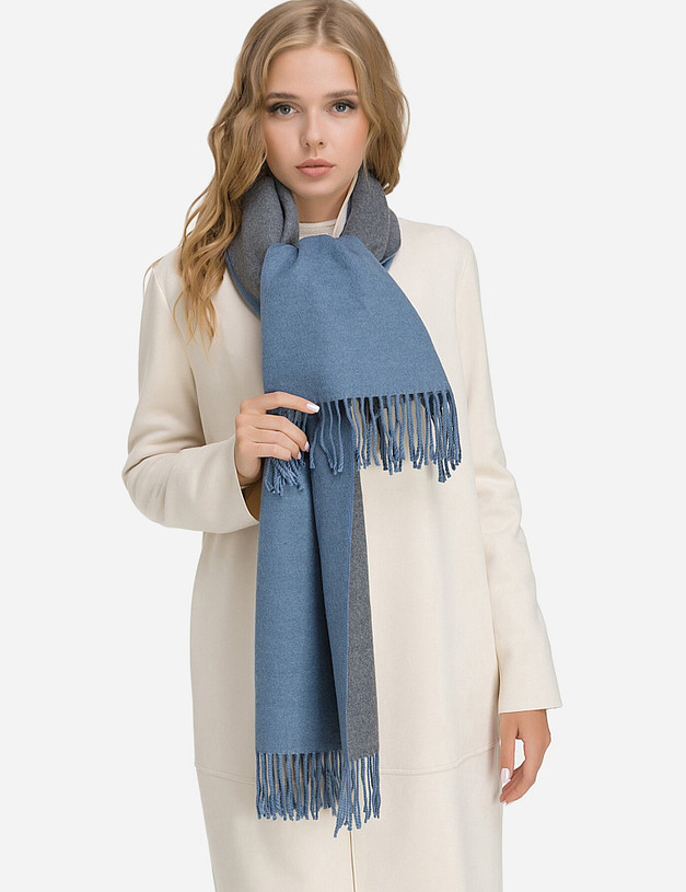 Синий женский платок MASCOTTE 700-0213-2403 | ракурс 3