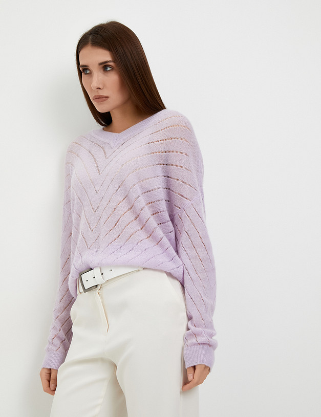Сиреневый женский джемпер MASCOTTE 852-3202-2407 | ракурс 6