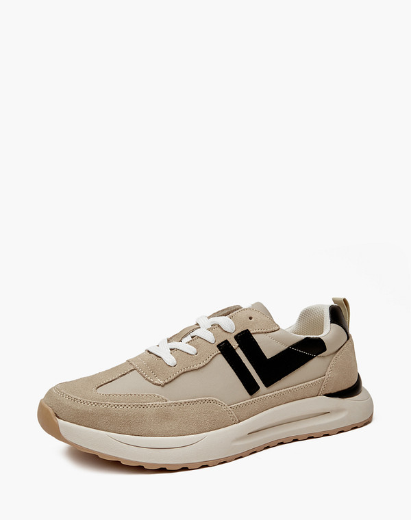 128-416021-0201 Полуботинки для активного отдыха мужские текстиль-велюр/текстиль молочн, Mascotte Lite