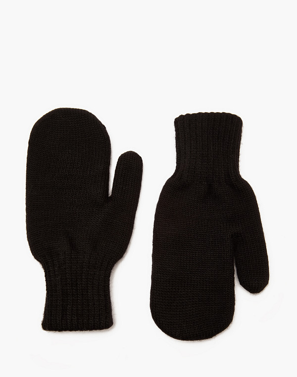 781-3201-7502 Варежки жен.. шерсть-текстиль черн, Mascotte