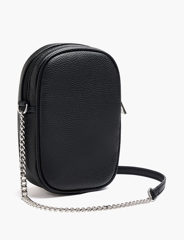 Черная женская сумка для мобильного MASCOTTE 646-6124-602 | ракурс 2