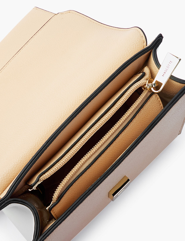 Бежевая женская сумка кросс-боди на цепочке MASCOTTE 610-2105-608 | ракурс 4