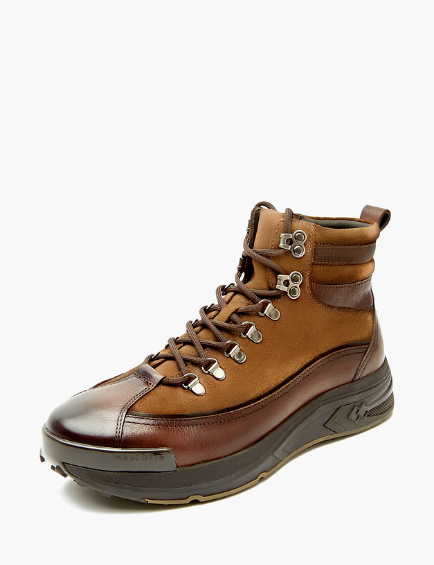 Коричневые мужские ботинки MASCOTTE 22-3253324-7132M | ракурс 3