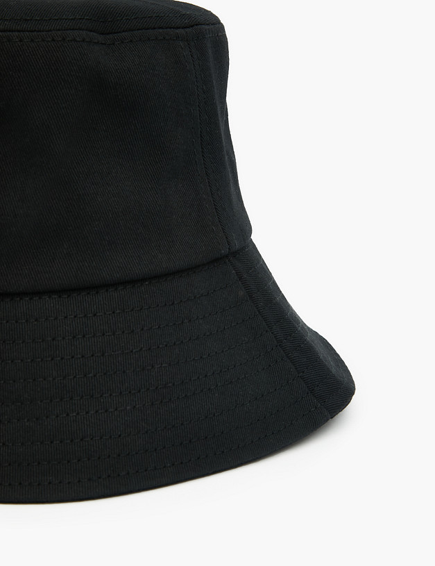 Черная хлопковая женская панама MASCOTTE 756-3134-2602 | ракурс 3