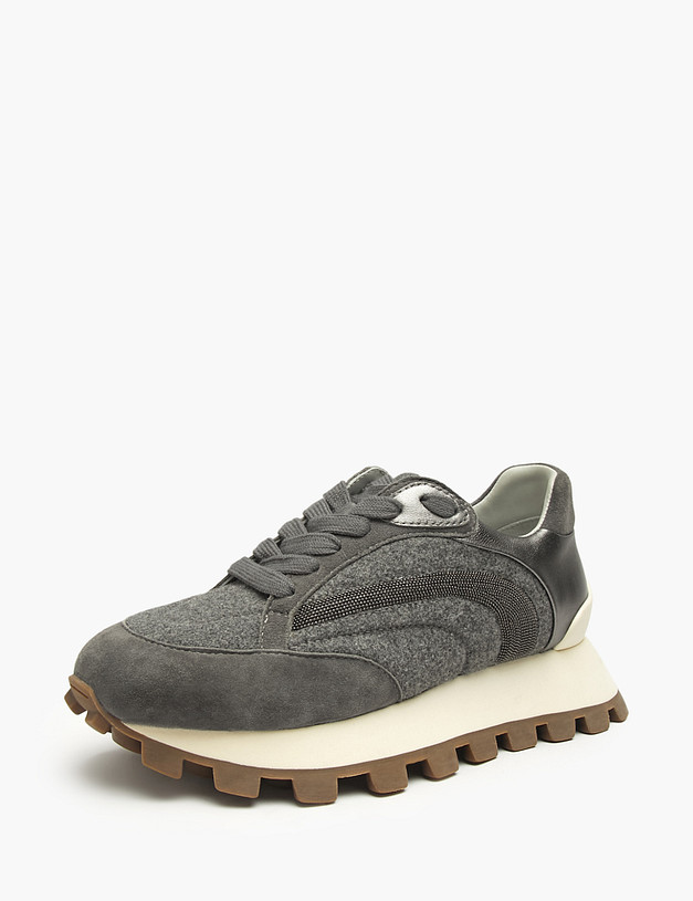 Серые женские кроссовки MASCOTTE 15-520216-3624M | ракурс 2