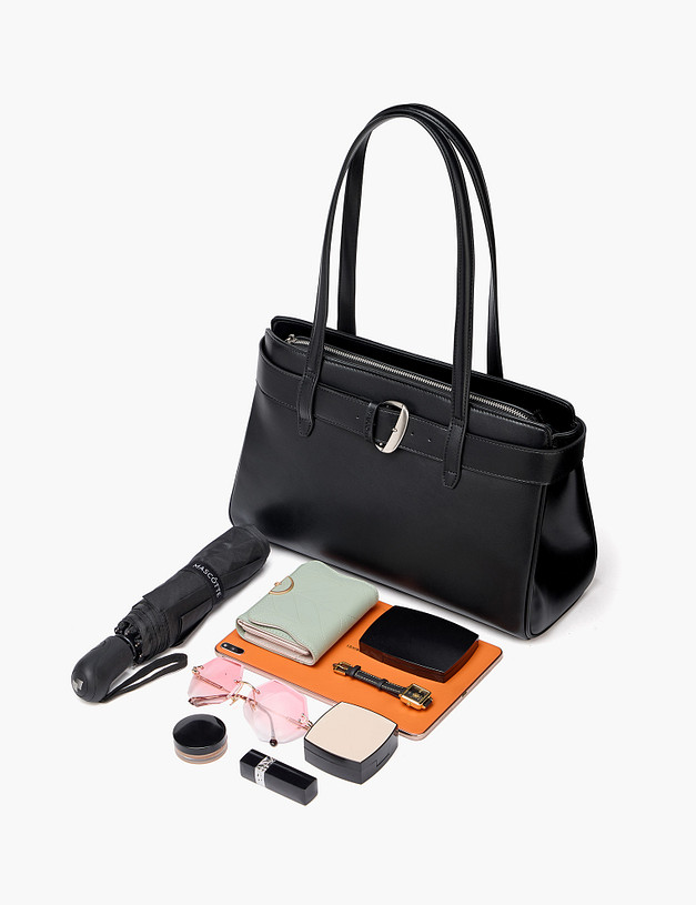 Черная женская сумка MASCOTTE 642-6107-602 | ракурс 3