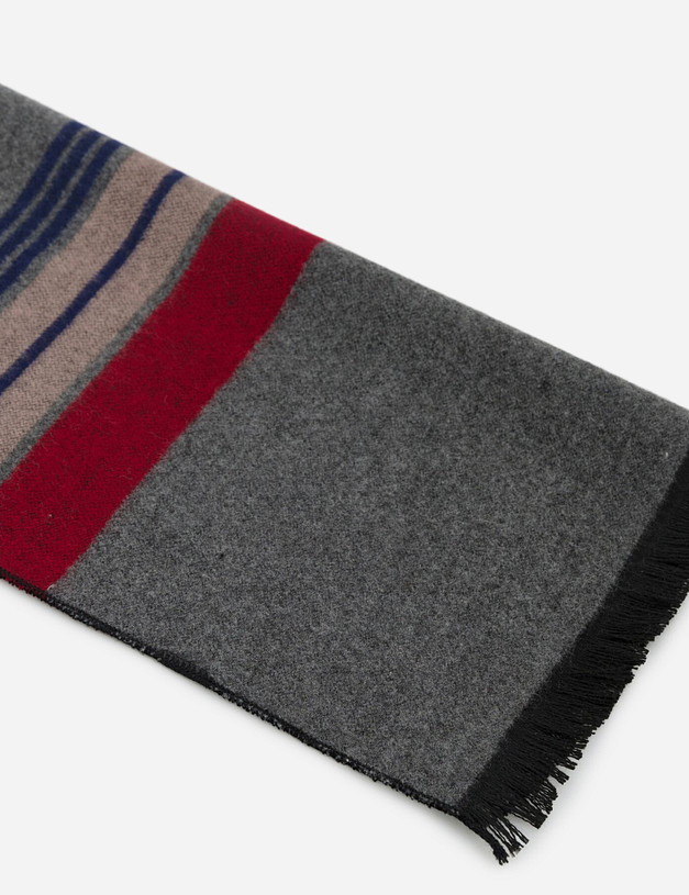 Черный мужской шарф MASCOTTE 730-0232-2402 | ракурс 2