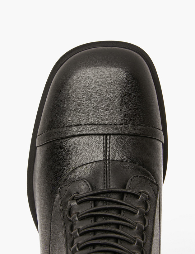 Черные женские ботильоны со шнуровкой MASCOTTE 233-414121-0102 | ракурс 4