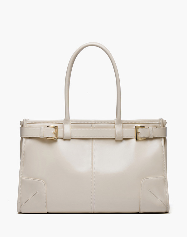 616-6110-601 Сумка женская кож.спилок/текстиль молочн, L, Mascotte