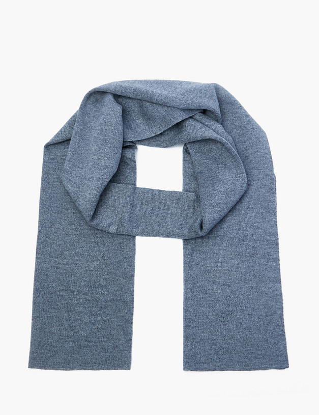 Серый мужской шарф MASCOTTE 766-2202-510 | ракурс 2