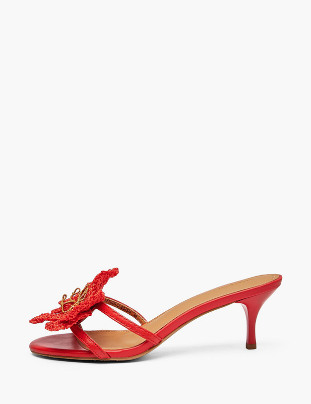 Красные женские мюли MASCOTTE 233-6102912-6545M | ракурс 1