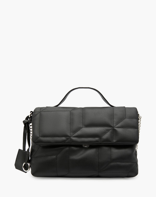 670-3102-602 Сумка женская и.кожа/текстиль черн, S, Mascotte