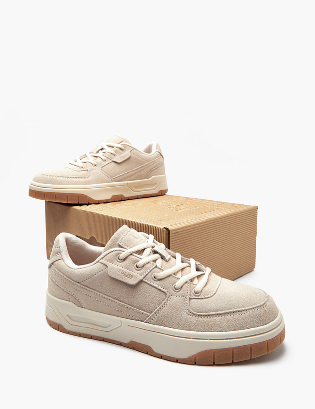 Бежевые женские кроссовки MASCOTTE 189-415721-0201 | ракурс 8 Бежевые женские кроссовки MASCOTTE 189-415721-0201 | ракурс 8