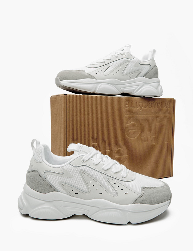 Белые женские кроссовки MASCOTTE 158-411321-0201 | ракурс 6