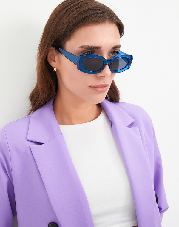 753-4109-7703 Очки женские и.мат. синий, Mascotte