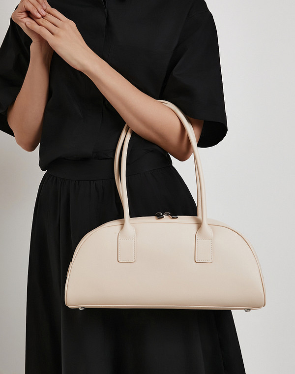 622-6123-101 Сумка женская нат.кожа/текстиль молочн, S, Mascotte