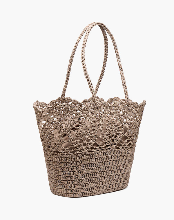 660-6130-208 Сумка женская текстиль/текстиль беж, L, Mascotte