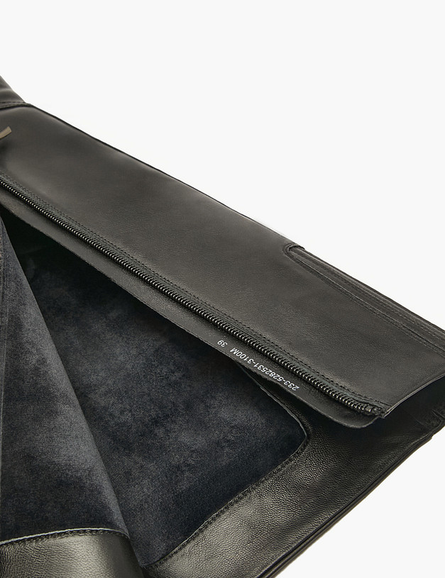 Черные женские зимние сапоги MASCOTTE 233-5282531-3100M | ракурс 6