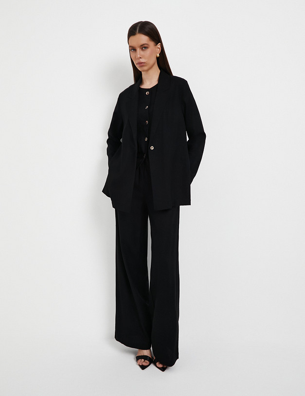 Черный женский жакет MASCOTTE 790-5107-2702 | ракурс 2