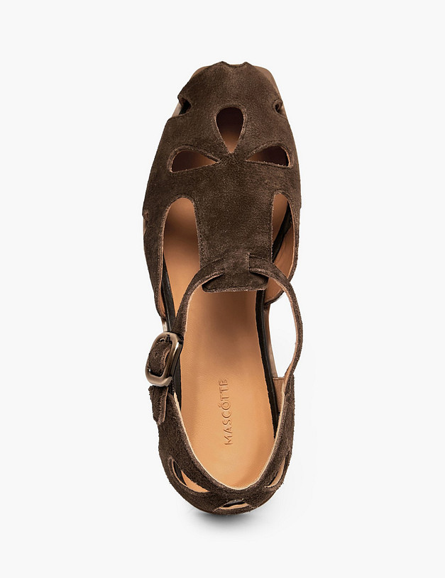 Коричневые женские сандалии MASCOTTE 22-6121016-6602M | ракурс 4