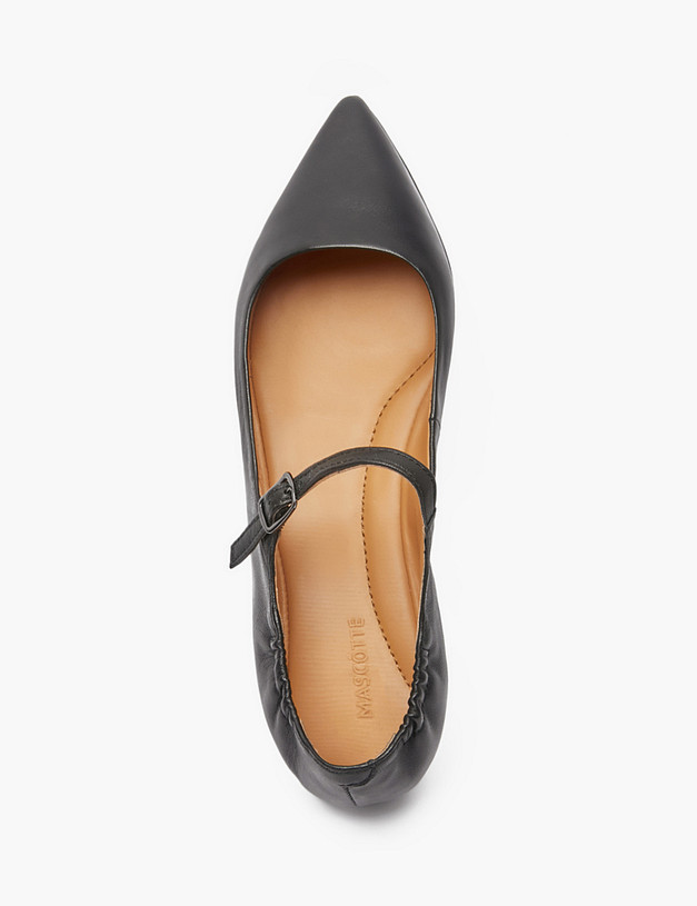 Черные женские балетки MASCOTTE 15-512911-0502 | ракурс 4 Черные женские балетки MASCOTTE 15-512911-0502 | ракурс 4