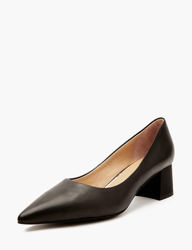 Черные женские туфли на невысоком каблуке MASCOTTE 172-4122812-8100M | ракурс 2 Черные женские туфли на невысоком каблуке MASCOTTE 172-4122812-8100M | ракурс 2