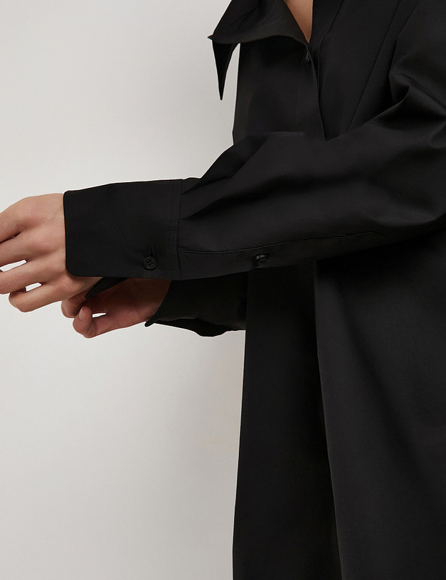 Черная женская блузка MASCOTTE 835-6106-2602 | ракурс 5