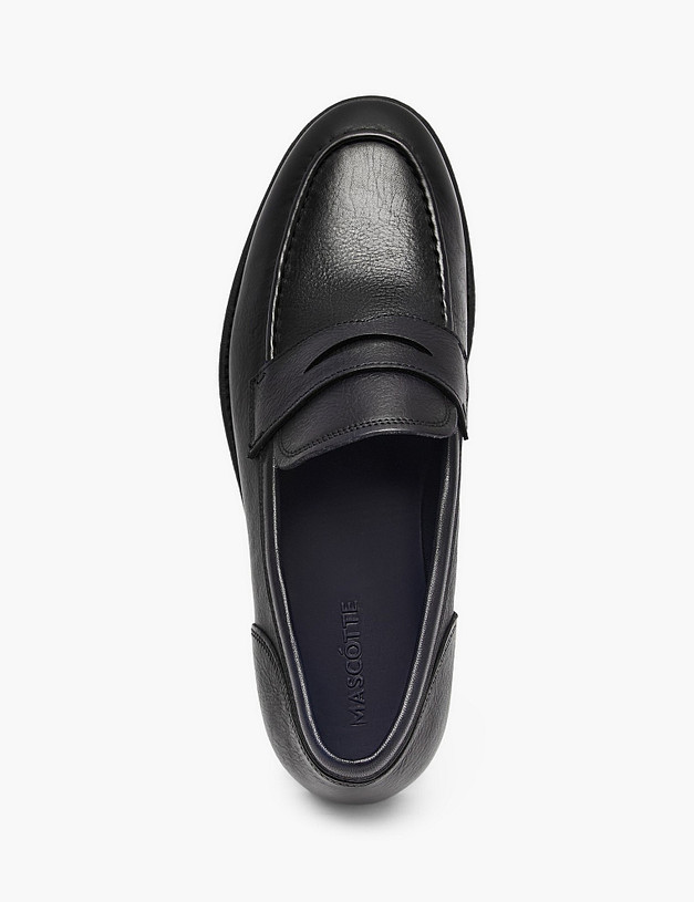 Синие мужские лоферы MASCOTTE 58-610911-0103 | ракурс 4