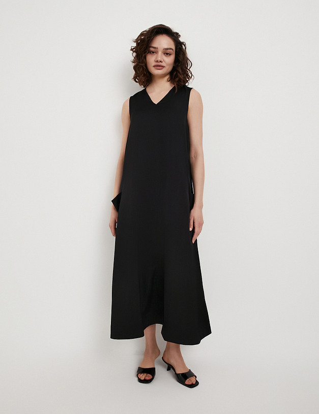 Черное женское платье MASCOTTE 998-5102-2402 | ракурс 1