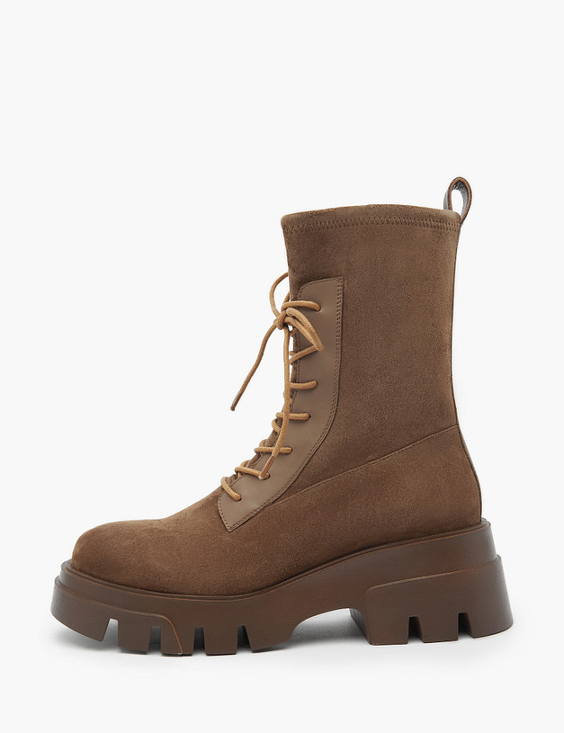 Коричневые женские ботинки MASCOTTE 15-3204622-3666M | ракурс 1