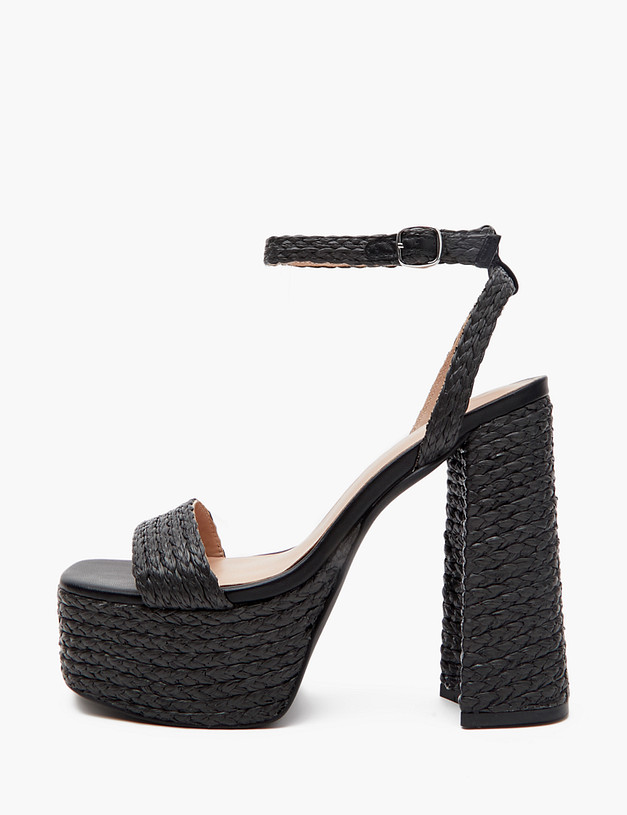 Черные женские босоножки MASCOTTE 125-410111-0202 | ракурс 1