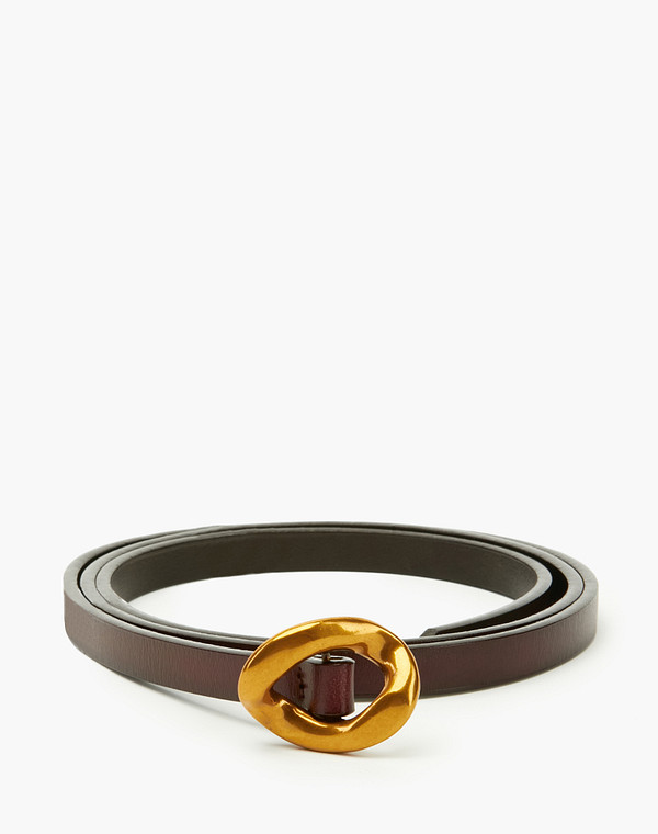 701-2101-605 Ремень жен. кож.спилок/б.п. корич, Mascotte