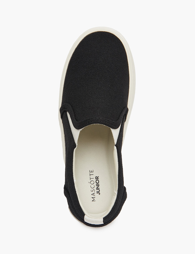 Черные детские слипоны MASCOTTE 98-512921-0202 | ракурс 5