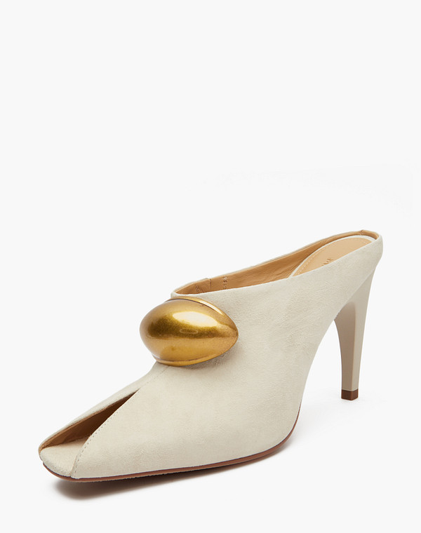 175-5163011-4663M Туфли летние женские велюр/нат.кожа молочн, Mascotte