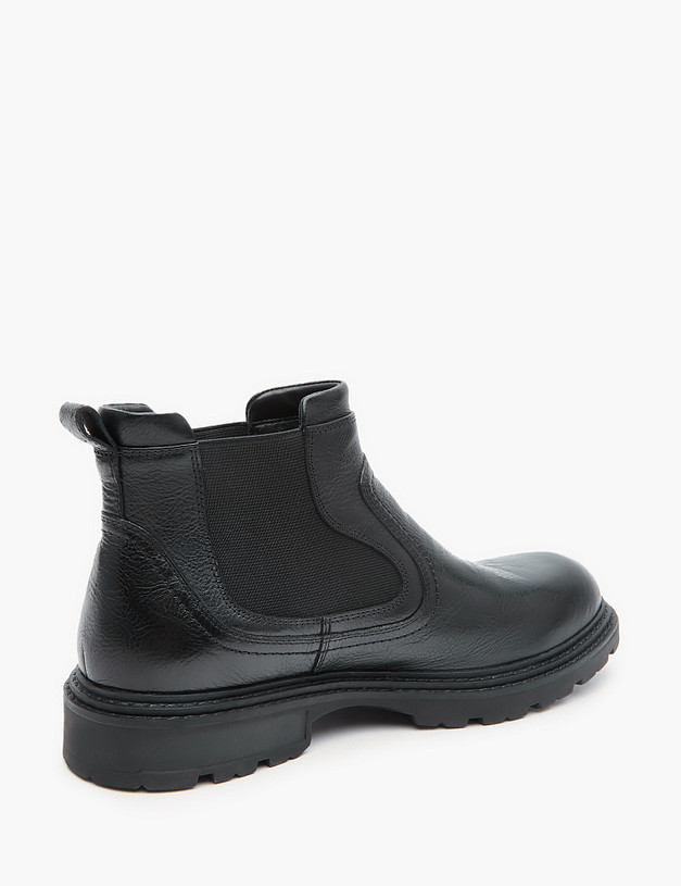 Черные мужские челси из кожи MASCOTTE 58-322321-0102 | ракурс 3