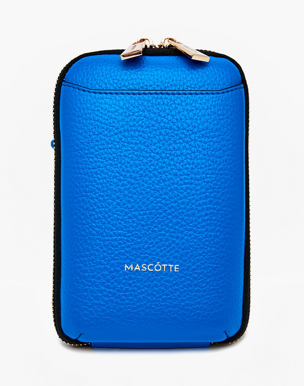 610-3101-603 Сумка женская и.кожа/текстиль синий, S, Mascotte