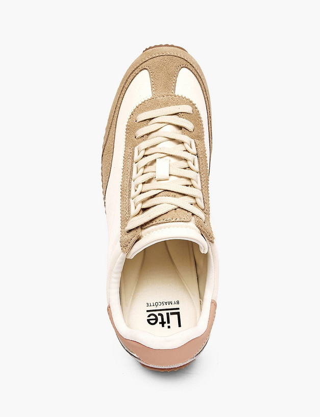 Молочные женские кроссовки MASCOTTE 64-516221-0201 | ракурс 4