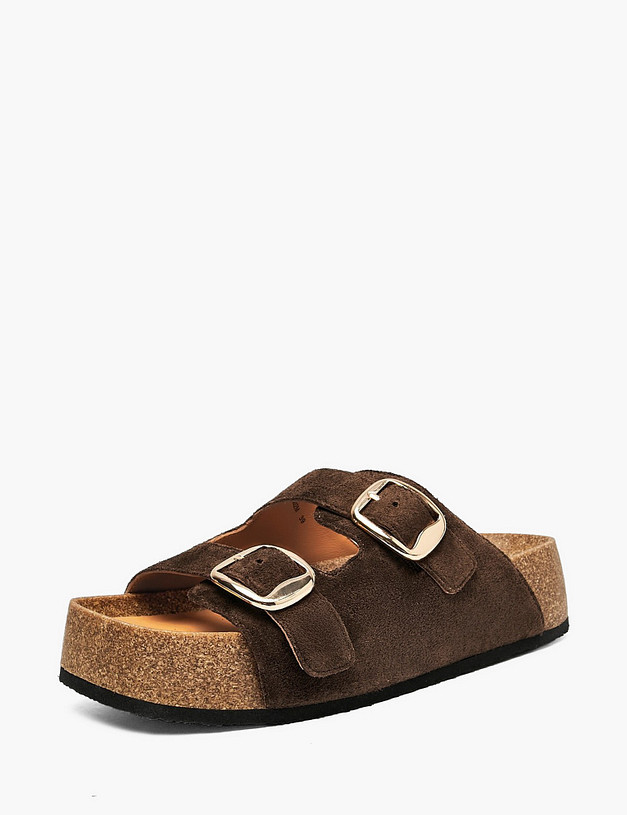 Коричневые женские сабо MASCOTTE 15-612911-6602M | ракурс 2