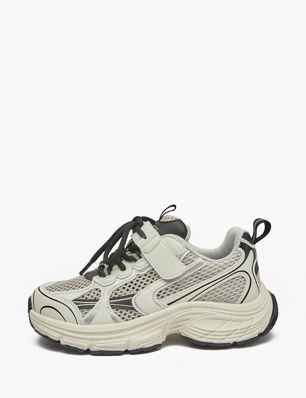 Серые детские кроссовки MASCOTTE 234-511121-0210 | ракурс 3