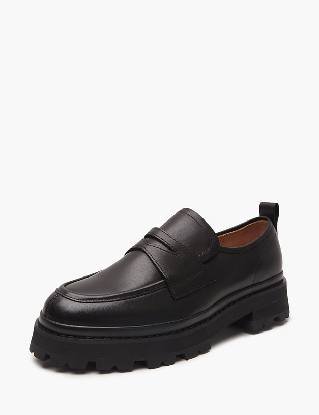 Черные женские лоферы MASCOTTE 58-420311-0102 | ракурс 2 Черные женские лоферы MASCOTTE 58-420311-0102 | ракурс 2